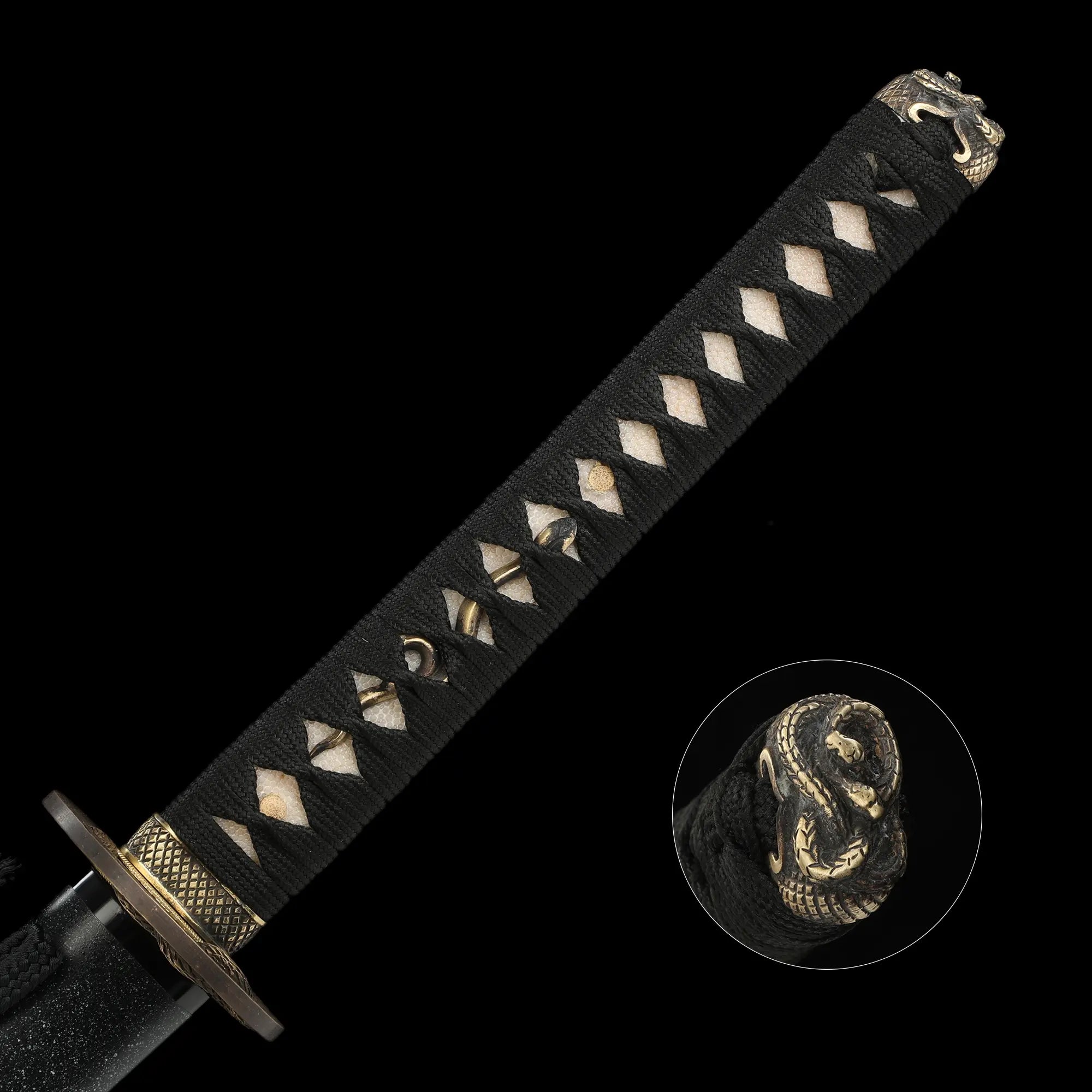 Handmade Full Tang Japanese Katana Sword With Folded Melaleuca Steel Blade