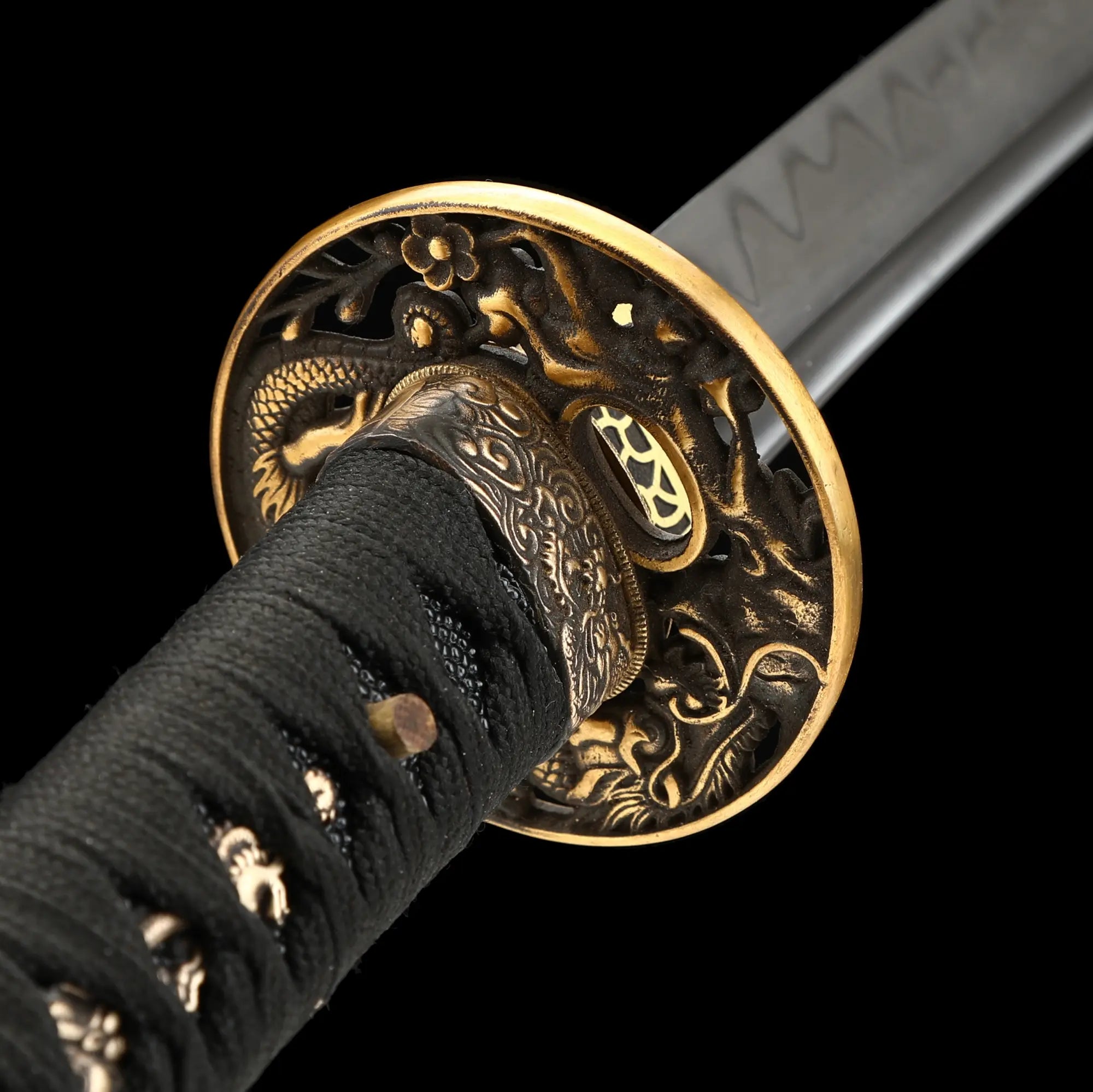 Handcrafted Japanese Samurai Sword T10 Carbon Steel With Clay Tempered Blade