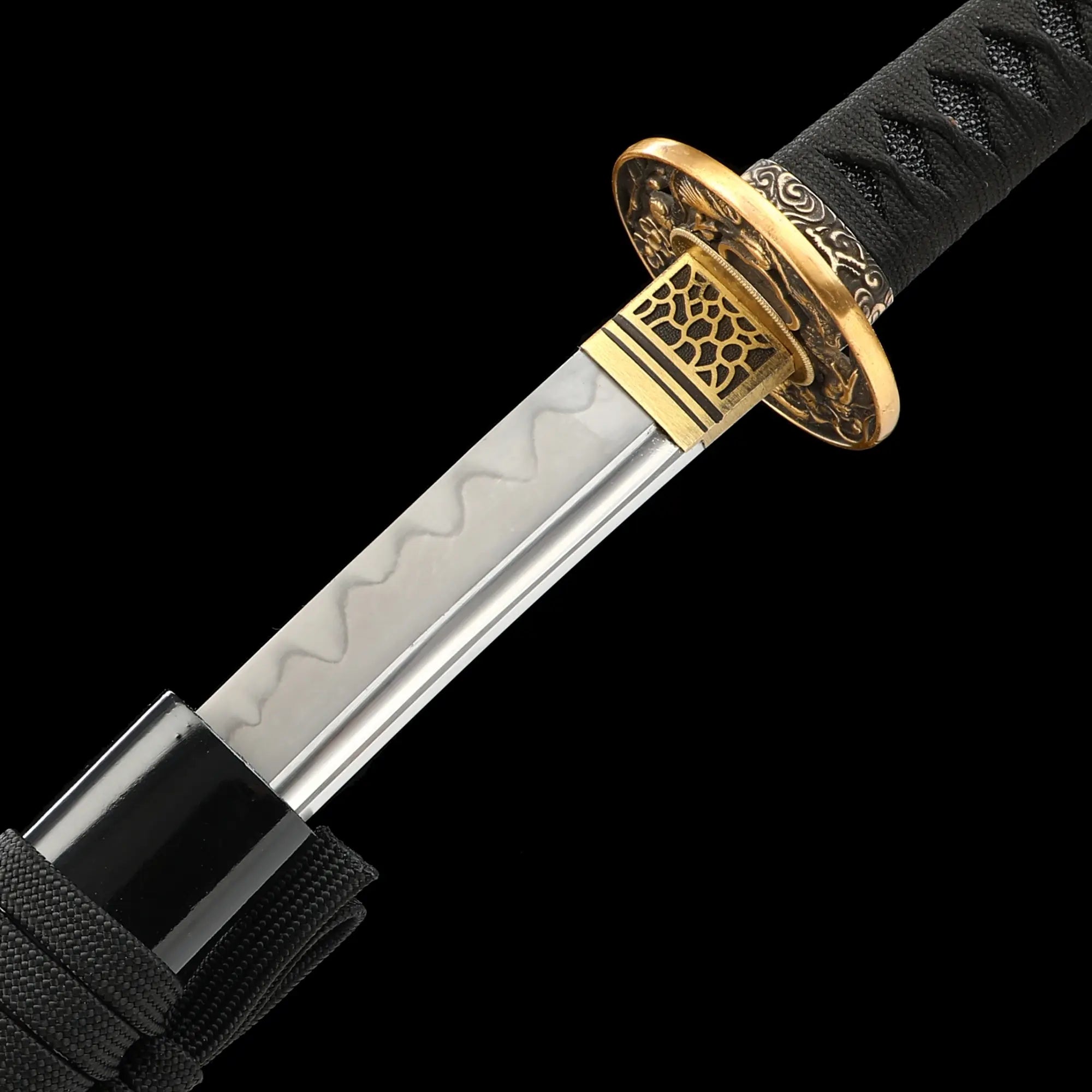 Handcrafted Japanese Samurai Sword T10 Carbon Steel With Clay Tempered Blade