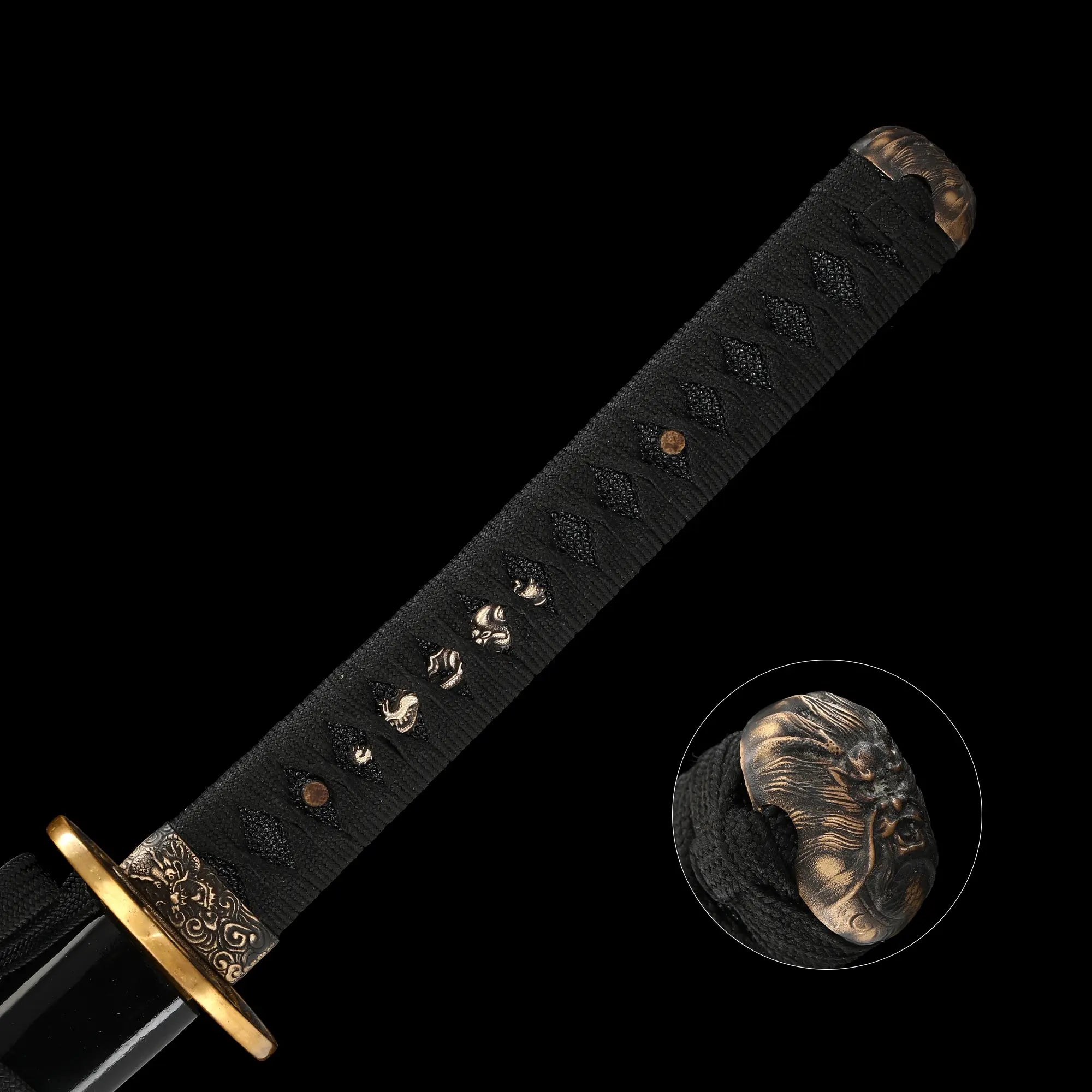 Handcrafted Japanese Samurai Sword T10 Carbon Steel With Clay Tempered Blade