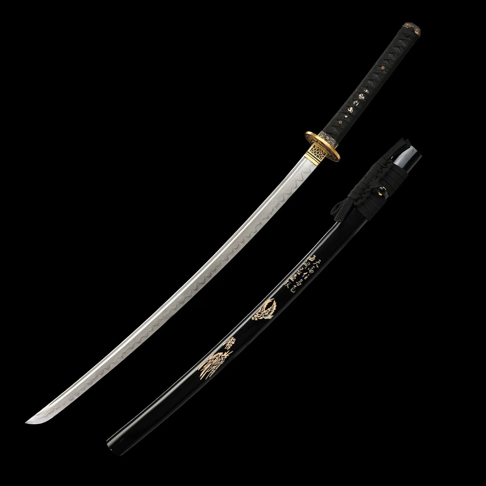 Handcrafted Japanese Samurai Sword T10 Carbon Steel With Clay Tempered Blade