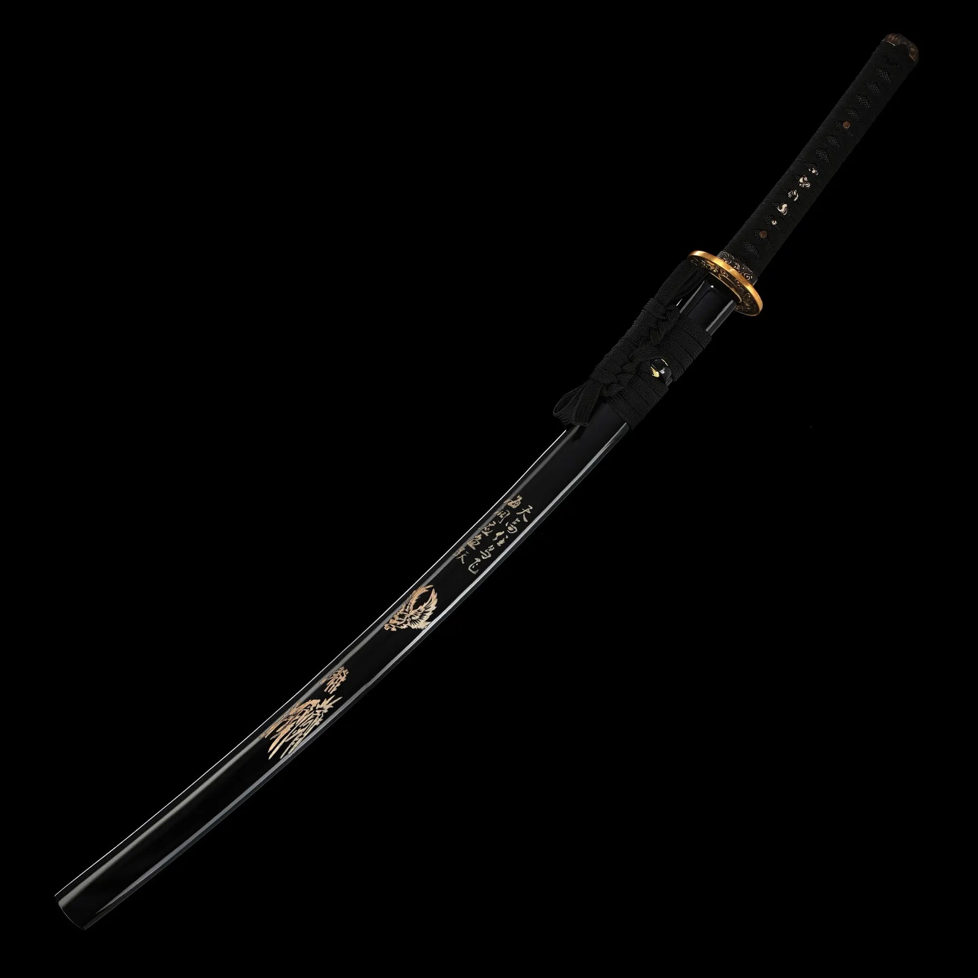 Handcrafted Japanese Samurai Sword T10 Carbon Steel With Clay Tempered Blade