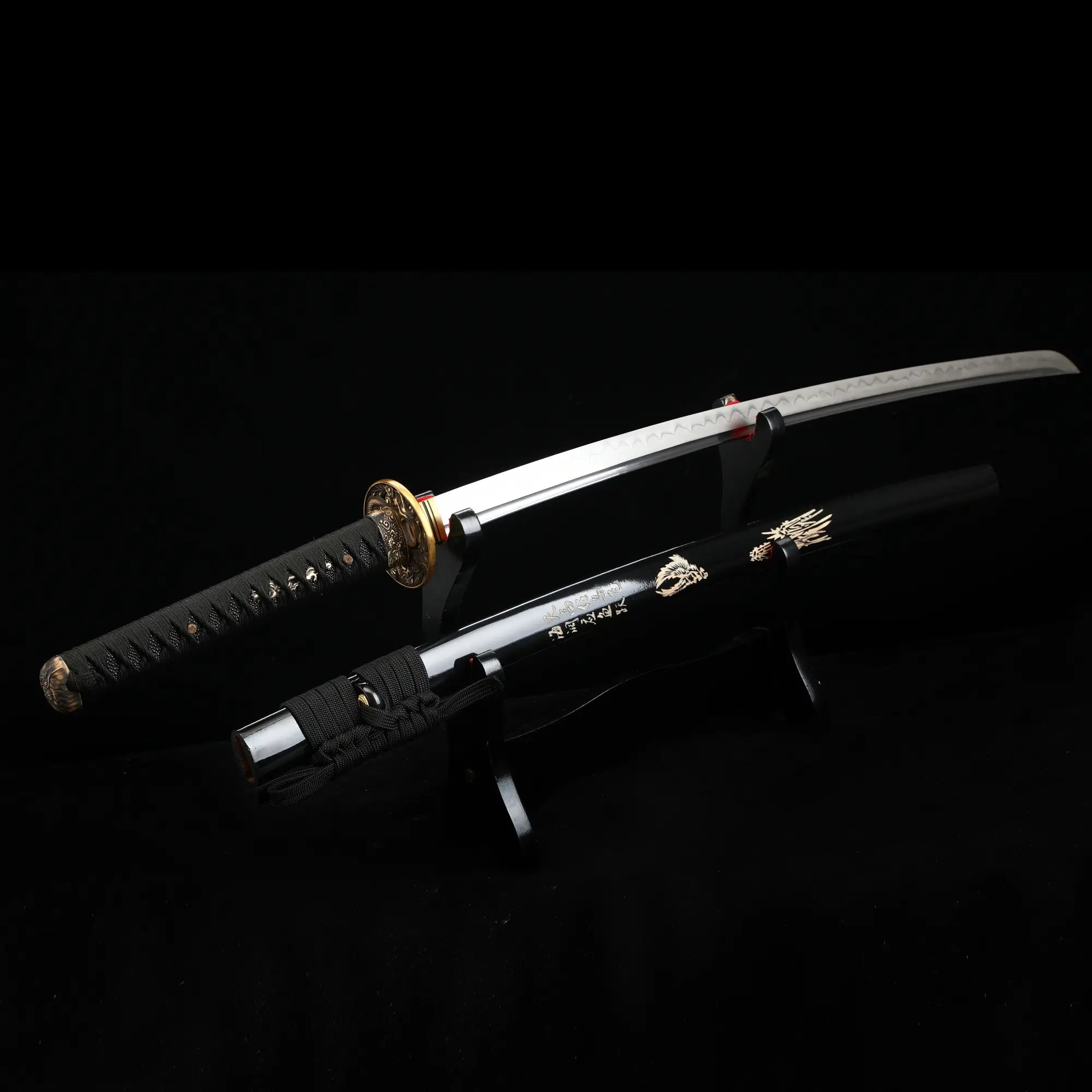 Handcrafted Japanese Samurai Sword T10 Carbon Steel With Clay Tempered Blade