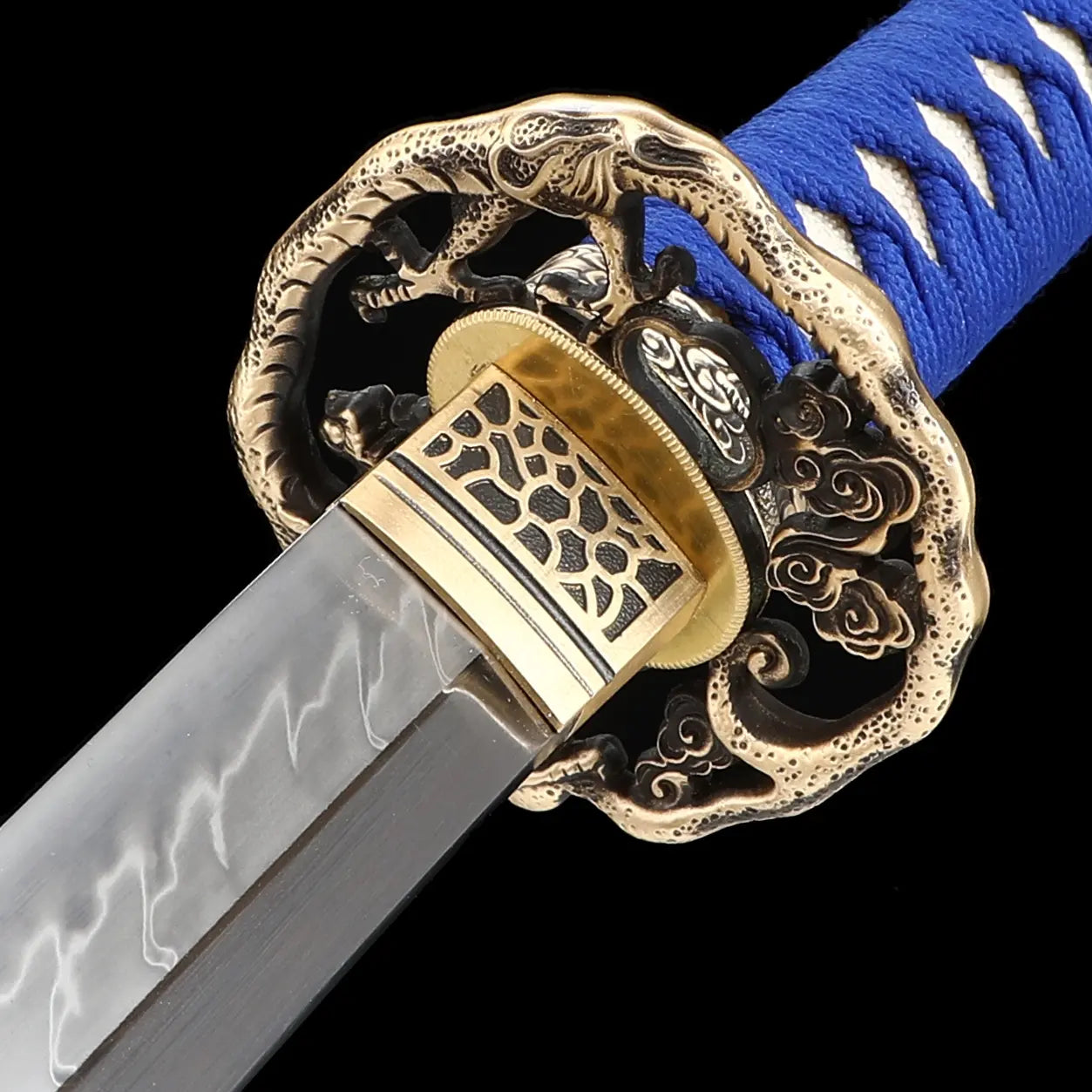 Handmade Japanese Full Tang Sword T10 Carbon Steel With Hamon Blade