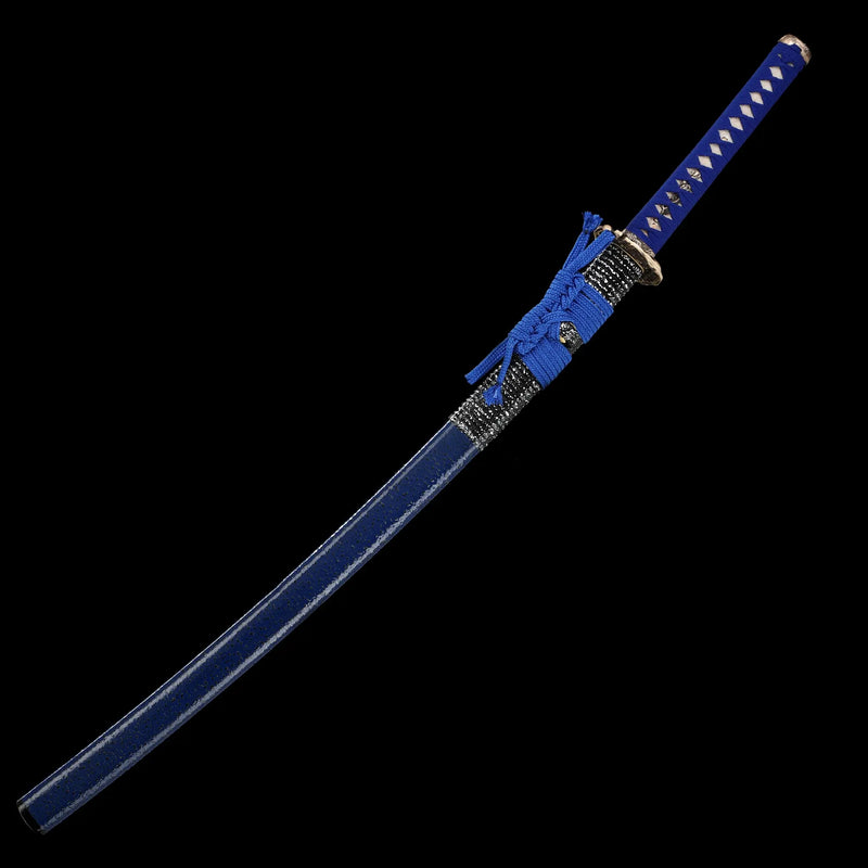 Handmade Japanese Full Tang Sword T10 Carbon Steel With Hamon Blade