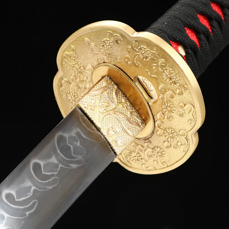 High-performance Exquisite Handmade Full-tang Katana Sword With Clay Tempered Blade