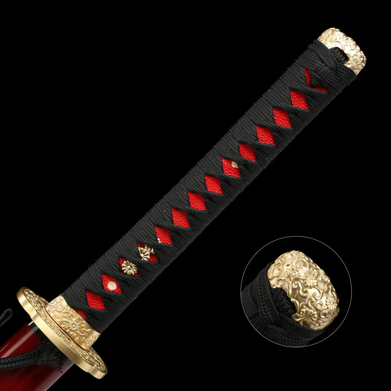 High-performance Exquisite Handmade Full-tang Katana Sword With Clay Tempered Blade