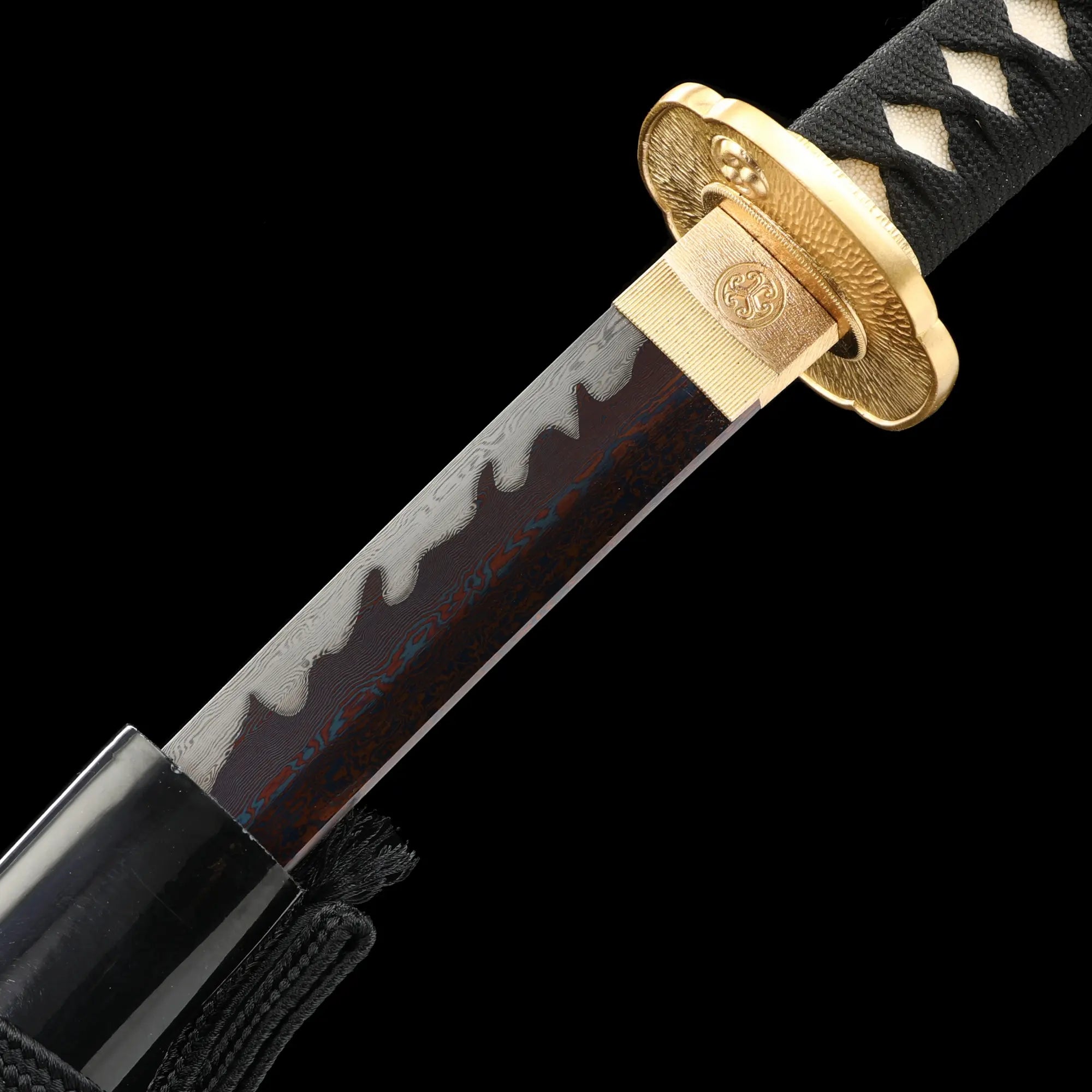 Exquisite Handmade Full-tang Katana Sword With Folded Melaleuca Steel Blade