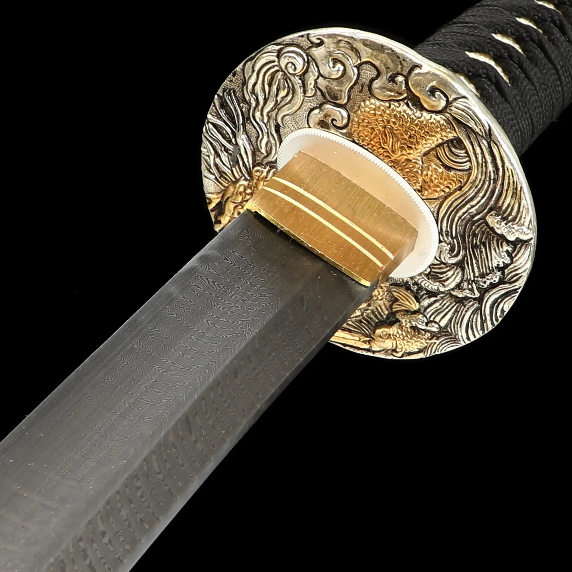 High-performance Full Tang Japanese Katana Sword With Damascus Steel Blade