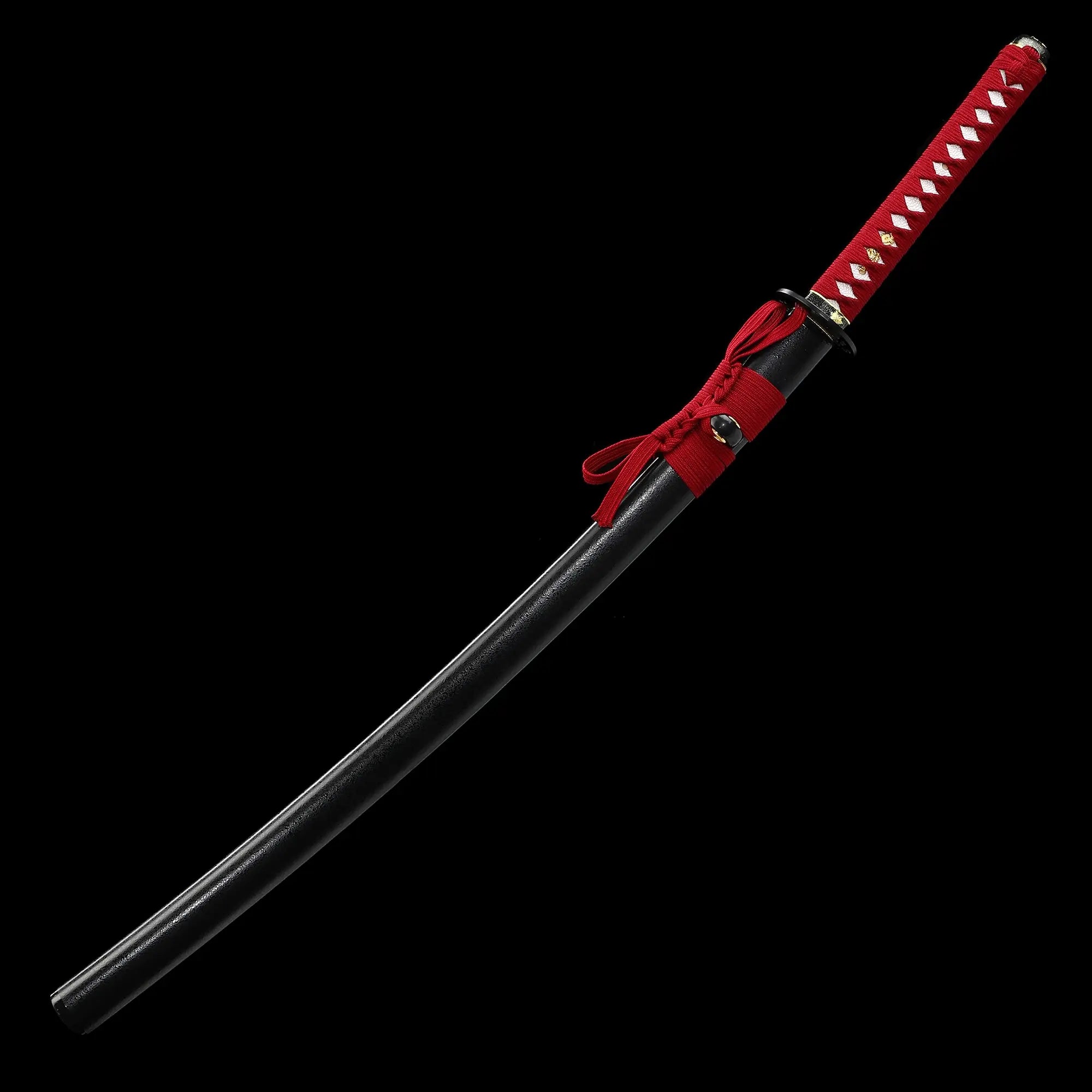 Handmade Full Tang Katana Sword 1060 Carbon Steel With Red Handle