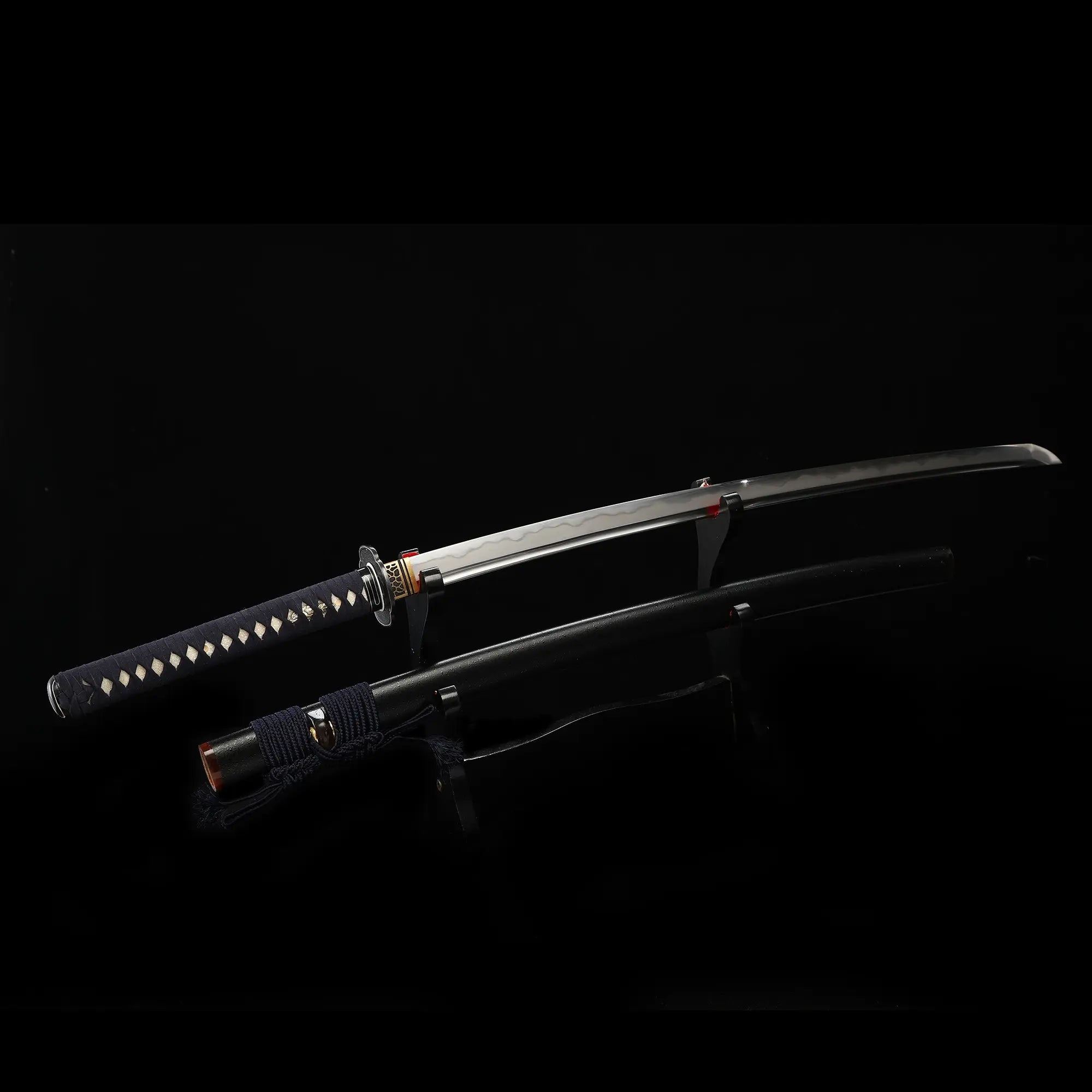 High-performance Handmade Katana Sword Sanmai Steel With Clay Tempered Blade