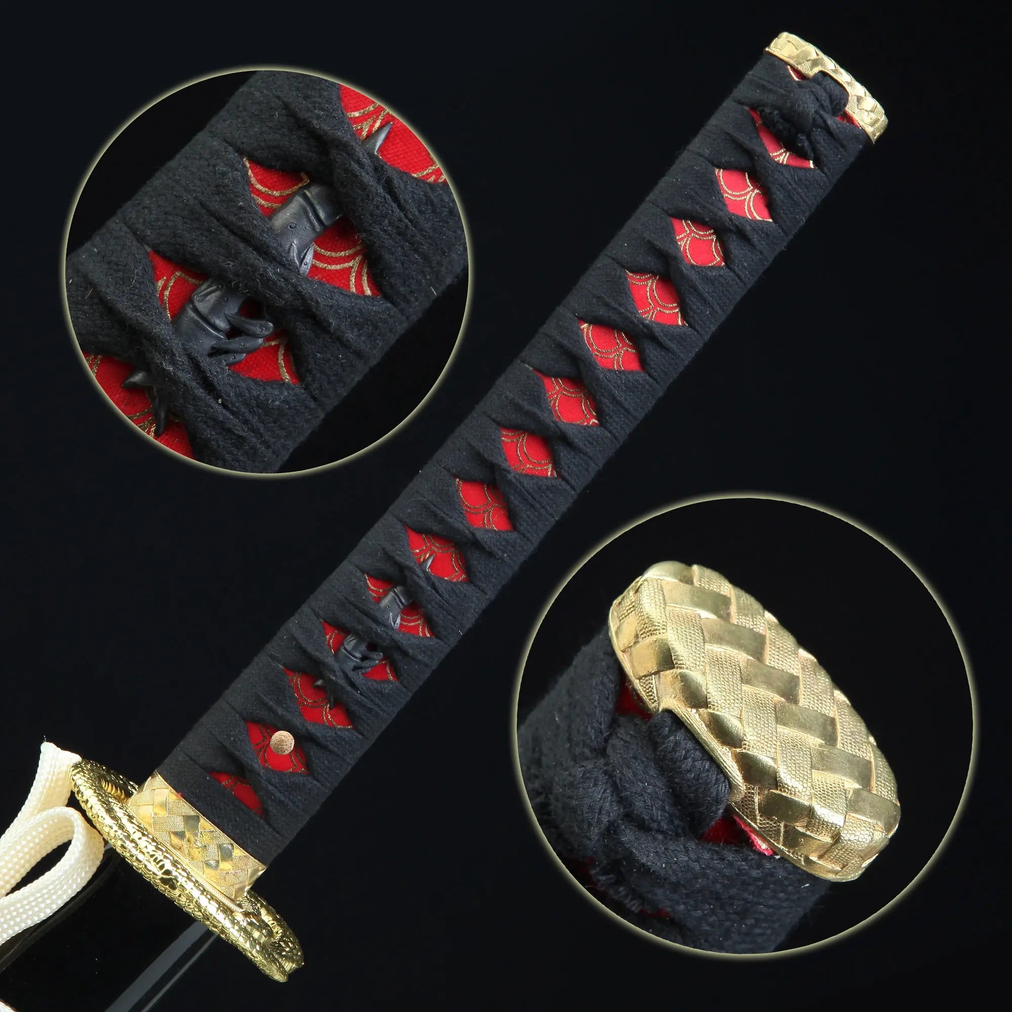 Handcrafted Full Tang Katana Sword Damascus Steel With Black Scabbard