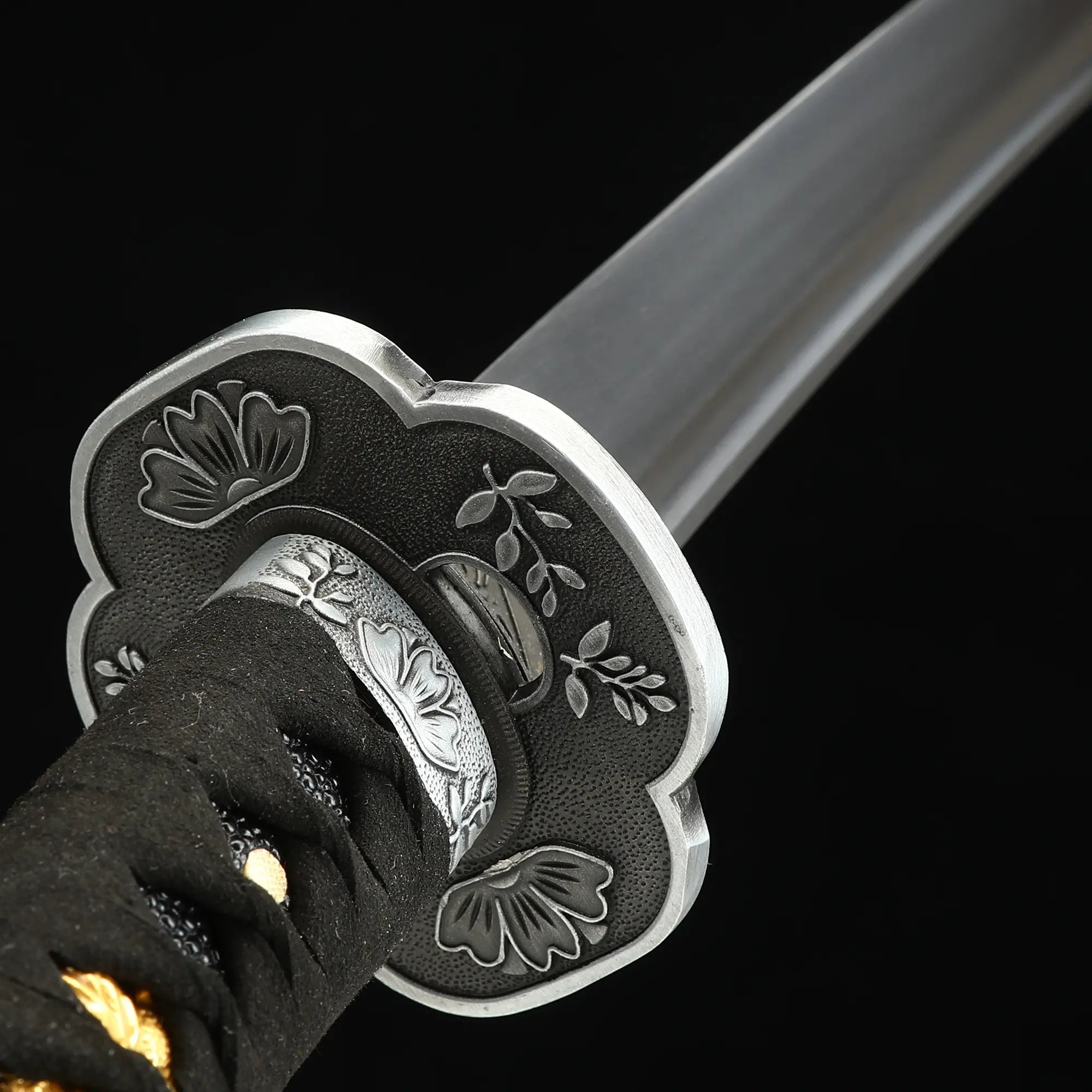 Handmade Full Tang Katana Sword 1095 Carbon Steel With Black Scabbard