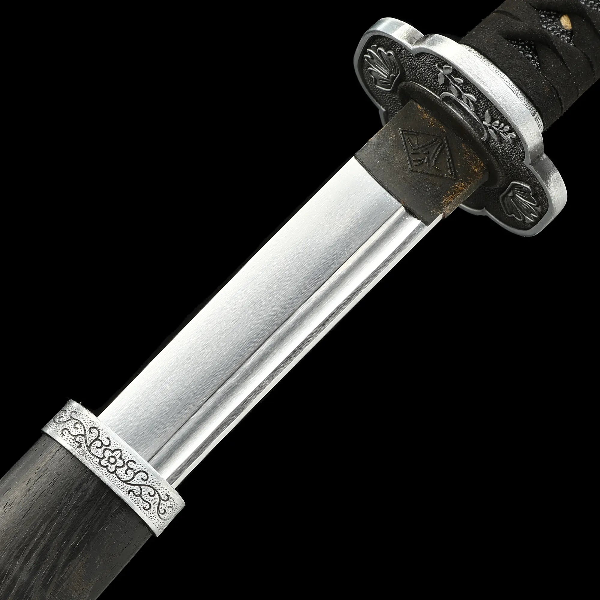 Handmade Full Tang Katana Sword 1095 Carbon Steel With Black Scabbard