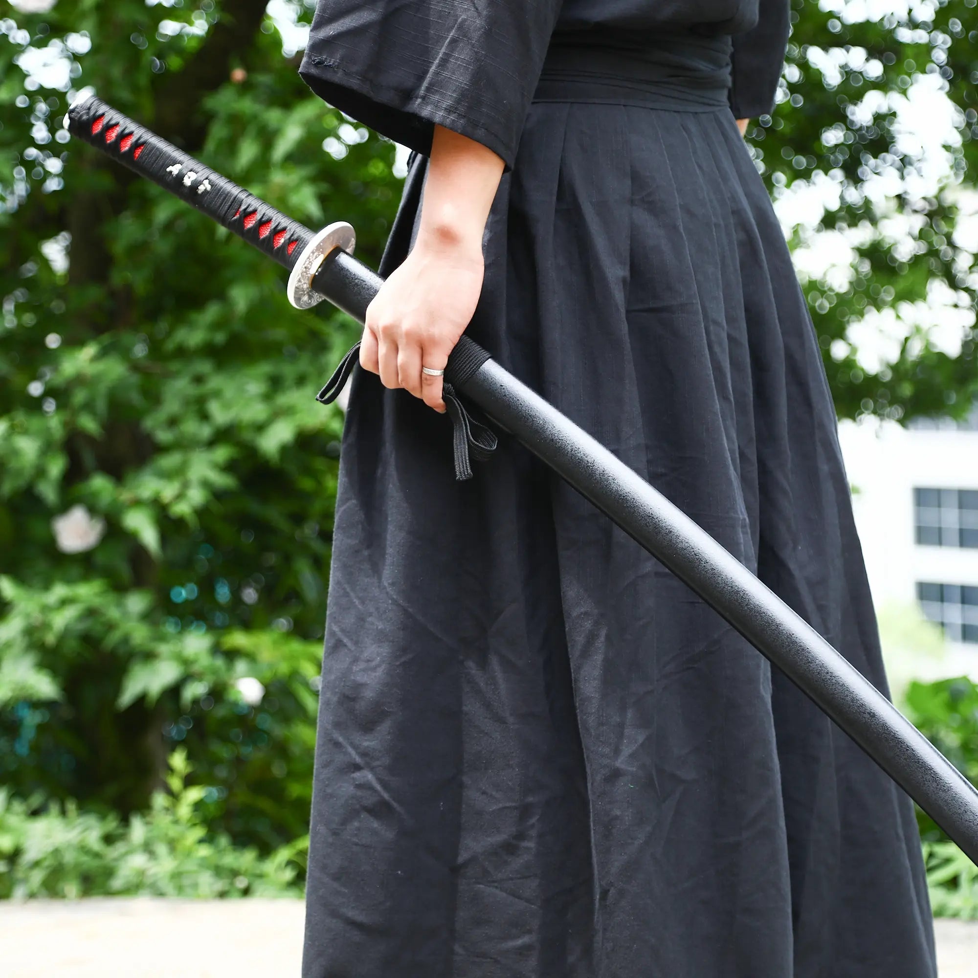 Handmade Full Tang Japanese Katana Sword T10 Carbon Steel With Real Hamon Blade