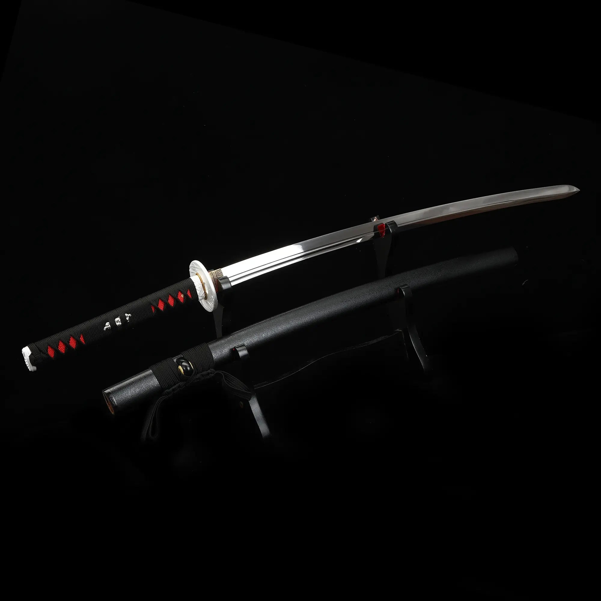 Handmade Full Tang Japanese Katana Sword T10 Carbon Steel With Real Hamon Blade