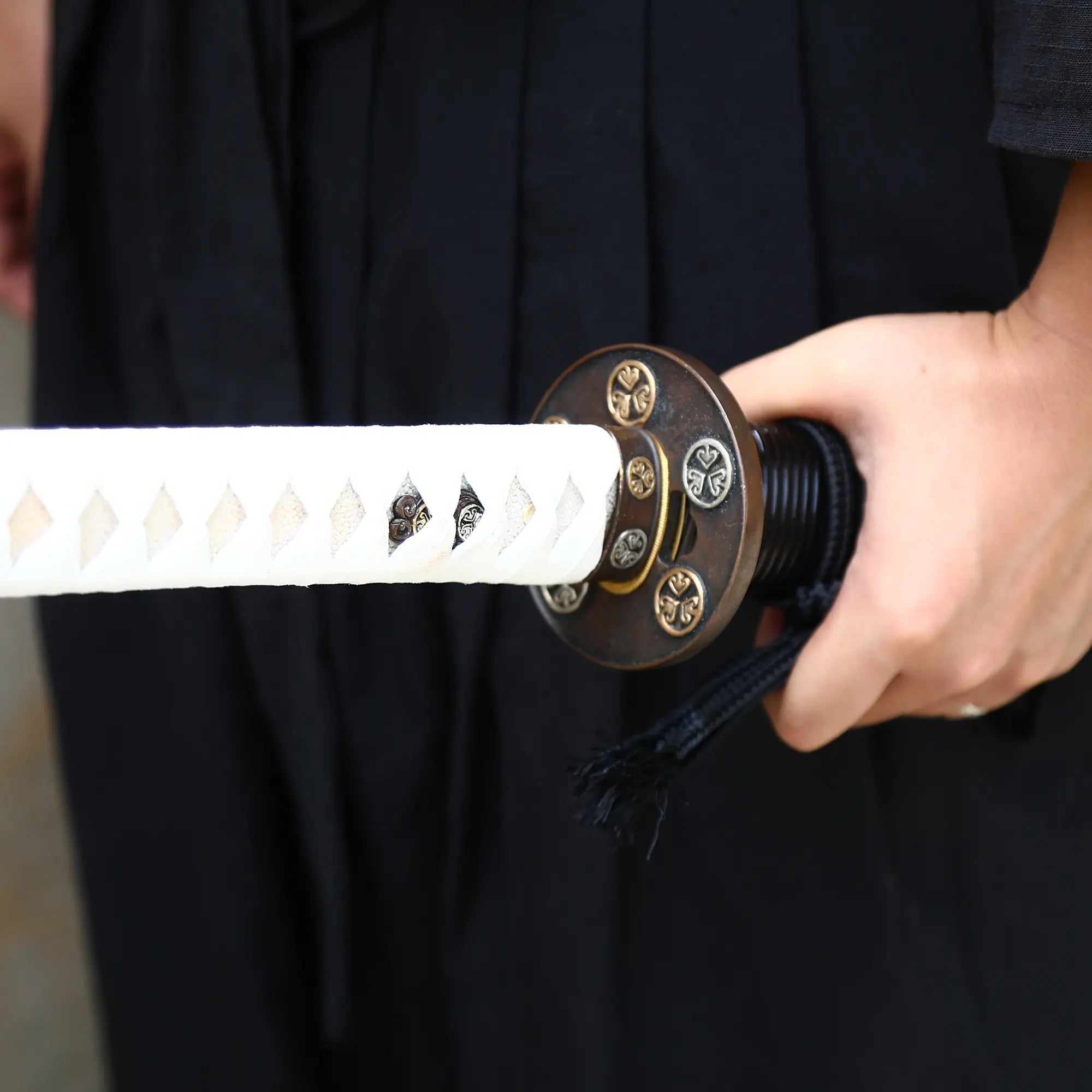 Handmade Full Tang Japanese Katana Sword T10 Carbon Steel With Real Hamon Blade