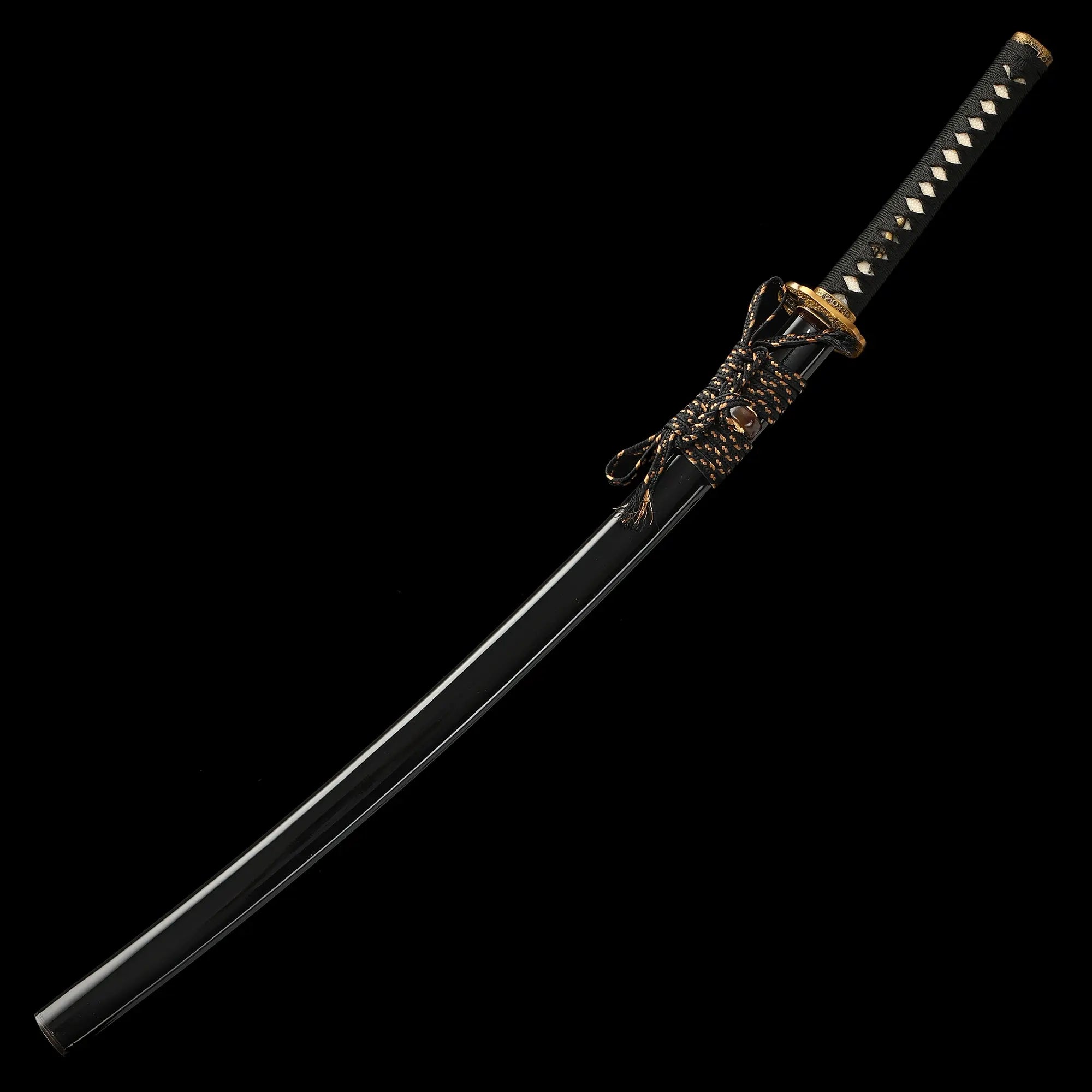 Handcrafted Full Tang Katana Sword T10 Carbon Steel With Real Hamon Blade