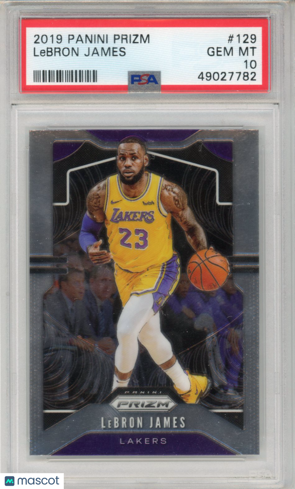 2019 Panini Prizm LeBron James #129 PSA 10