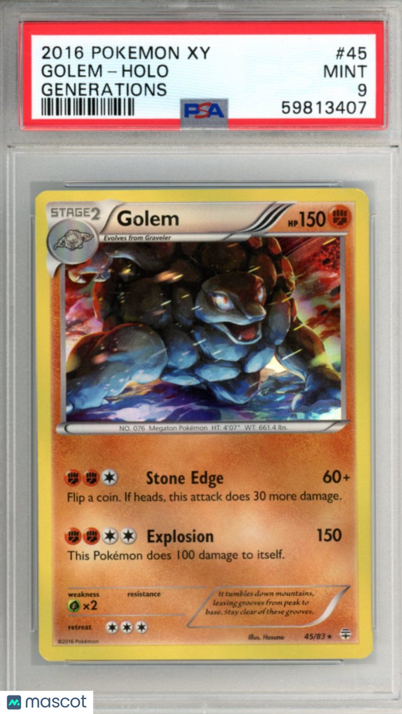 Pokémon 2016 Pokemon XY Generations Golem HOLO