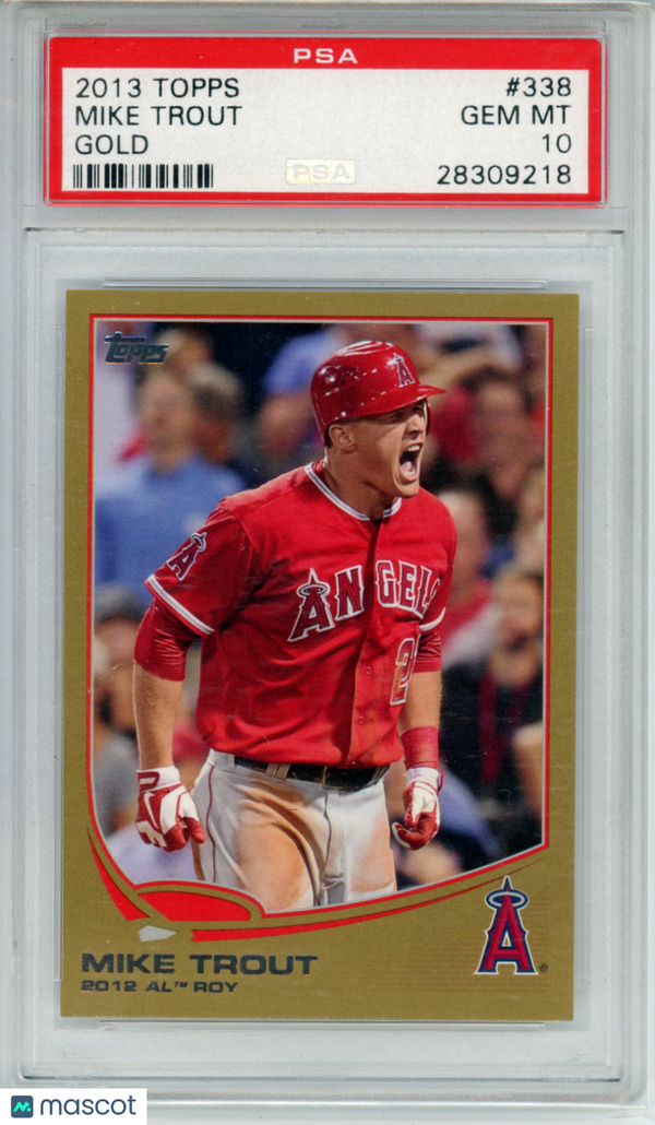 2013 Topps Mike Trout #338 PSA 10 Gold /2013