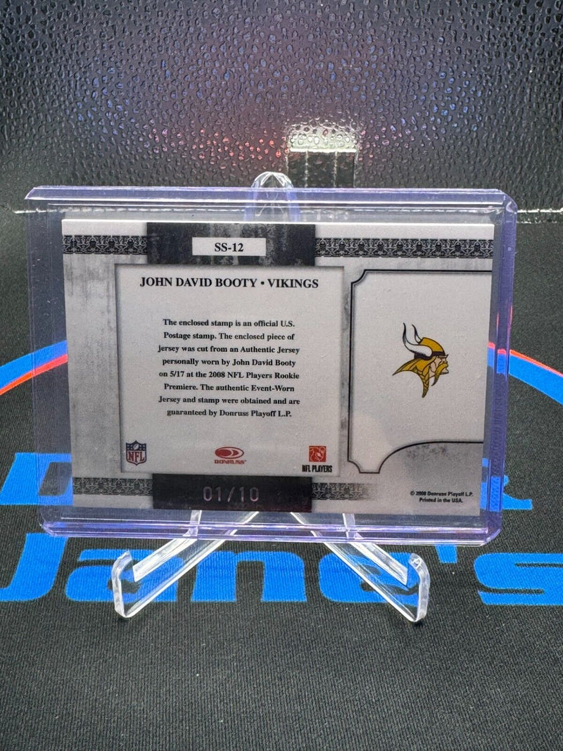 2008 Leaf Certified John David Booty Souvenir Stamps Sticker Patch 1/10