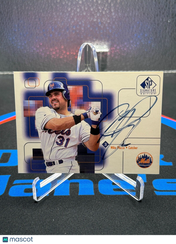 1999 Upper Deck Mike Piazza SP Signature Edition Autograph On Card