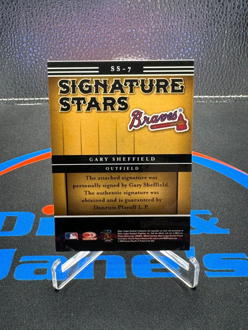 2005 Donruss Signature Series Gary Sheffield Signature Stars Auto Relic