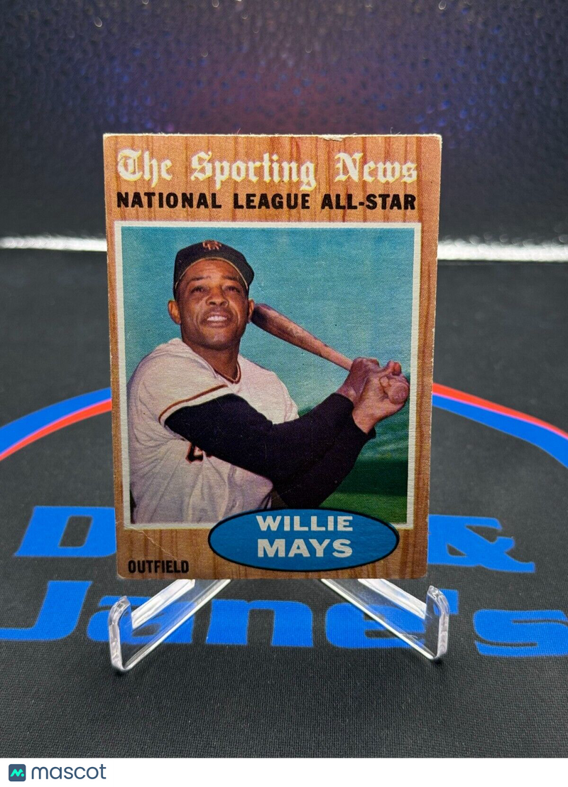 1962 Topps Baseball - Willie Mays All-Star