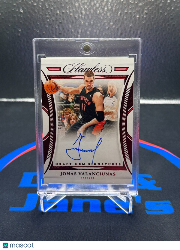 2021-22 Panini Flawless Jonas Valanciunas On Card Auto Ruby /15 DGS-JVT