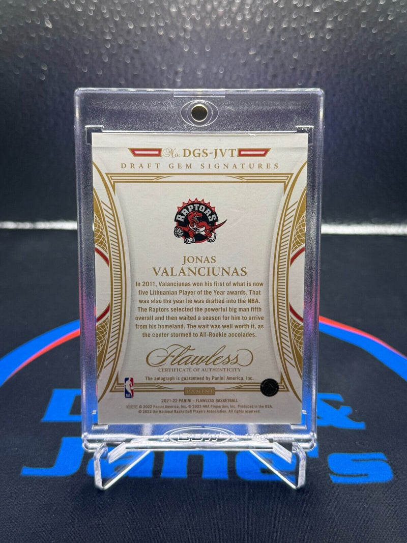 2021-22 Panini Flawless Jonas Valanciunas On Card Auto Ruby /15 DGS-JVT