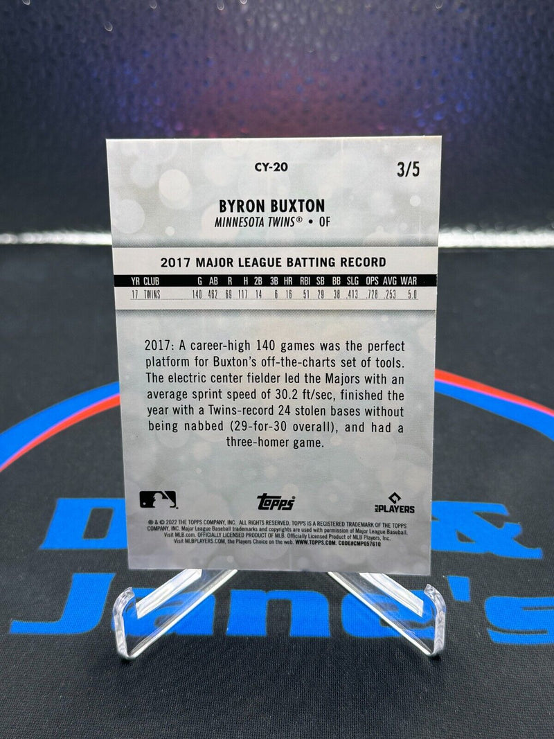 2022 Topps Byron Buxton Career Year Red 3/5