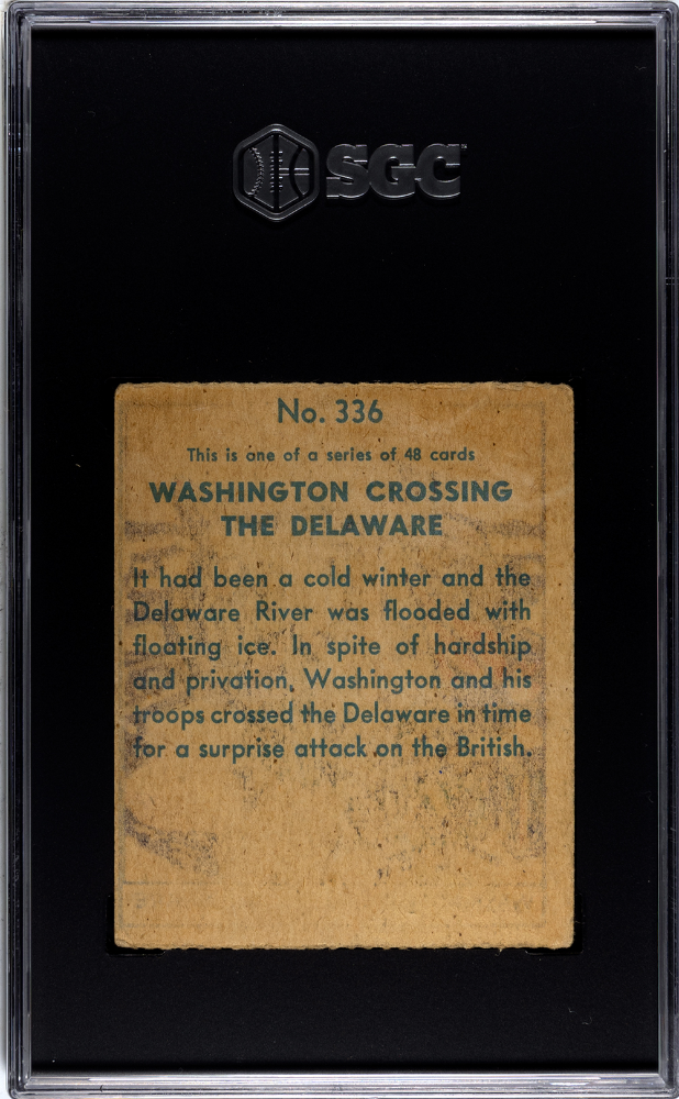 1930s R129 Washington Crossing Delaware #336 SGC 2.5 - Graded Non-Sports Cards