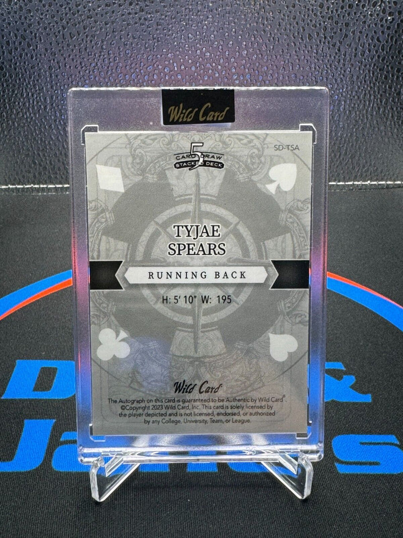 2023 Wild Card 5 Draw Tyjae Spears Auto 3/5