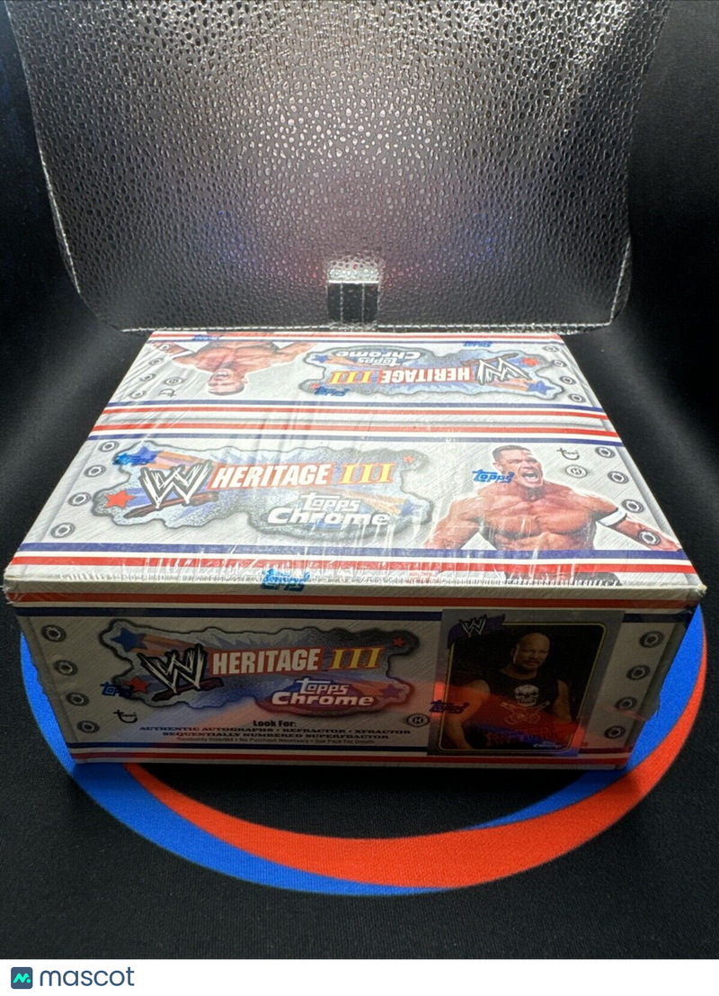 2008 WWE Heritage III Topps Chrome Hobby Box 24 Packs 5 Cards Per Pack