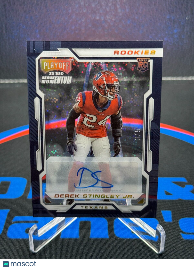 2022 Panini Chronicles Derek Stingley Jr. Playoff Sparkle Auto 3/5