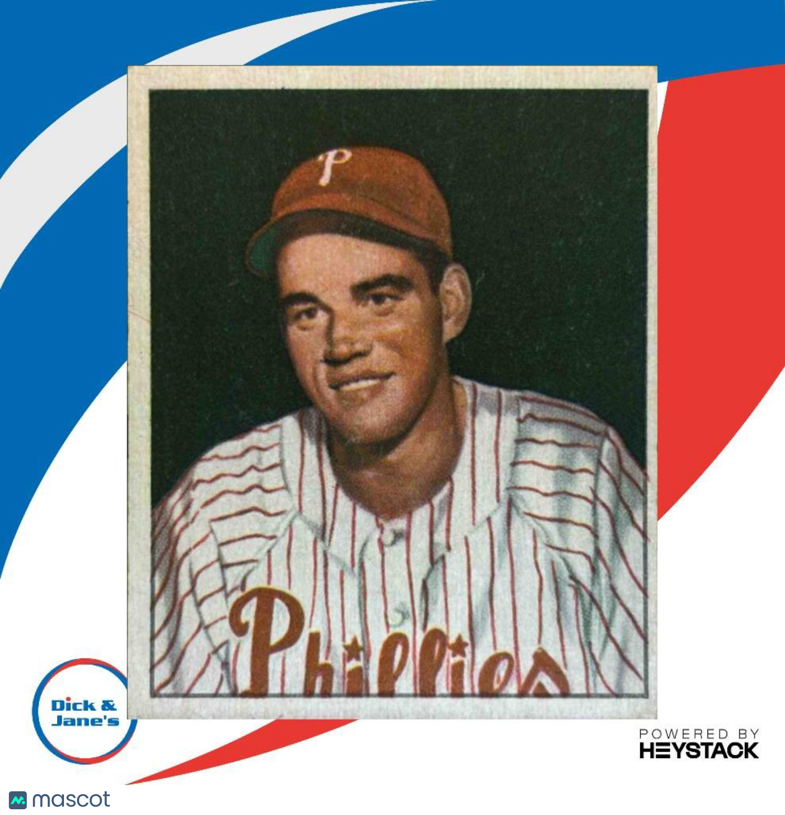 1950 Bowman Bob Miller #227 RC Philadelphia Phillies EX-MT - Sports Cards