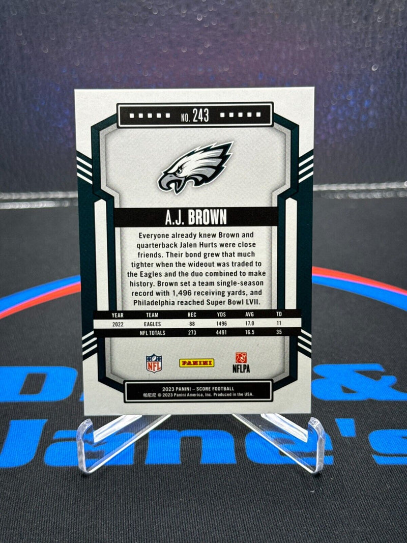 2023 Panini Score AJ Brown Red /20 Eagles