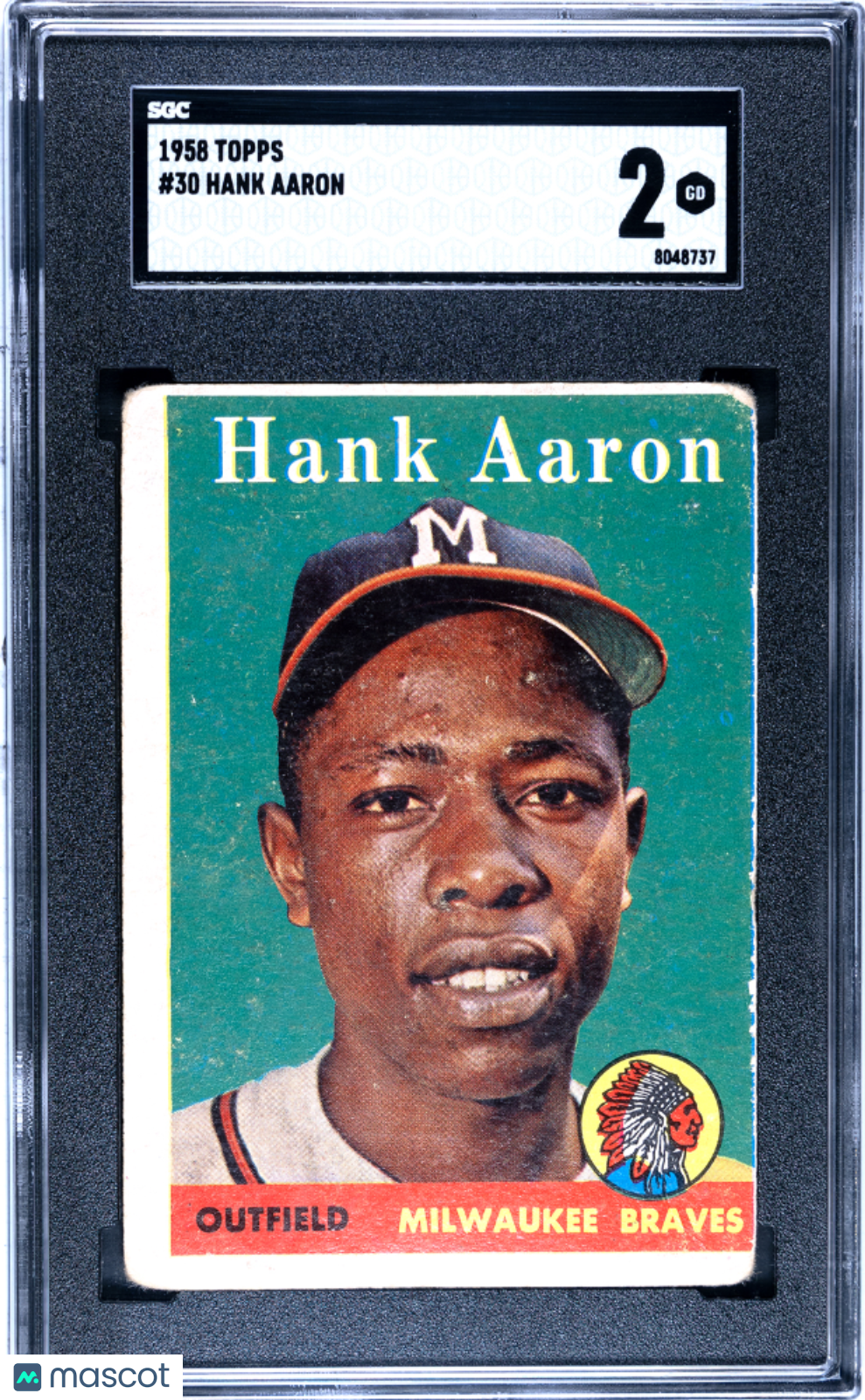 1958 Topps Hank Aaron #30 SGC 2 - Graded Sports Cards