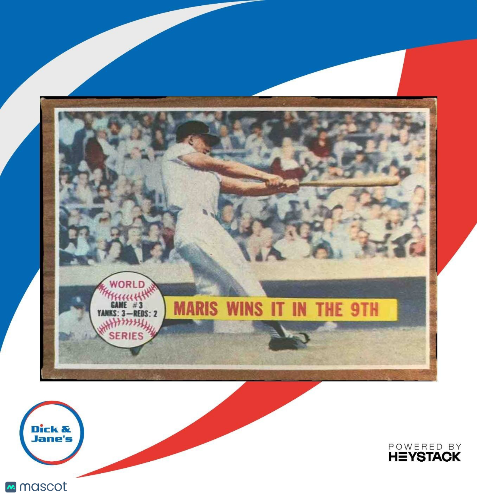 1962 Topps World Series Game #3 - Maris Wins It in the 9th #234 New York Yankees - Sports Cards