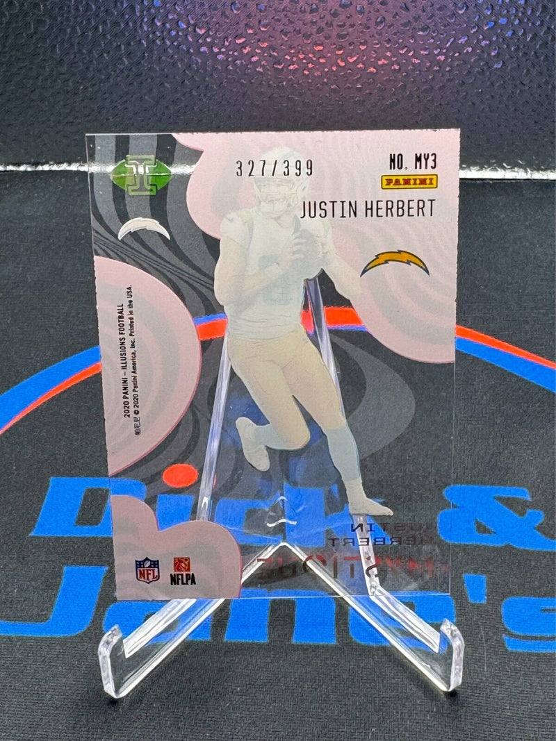 2020 Panini Illusions Football Mystique Rookie Justin Herbert Chargers /399