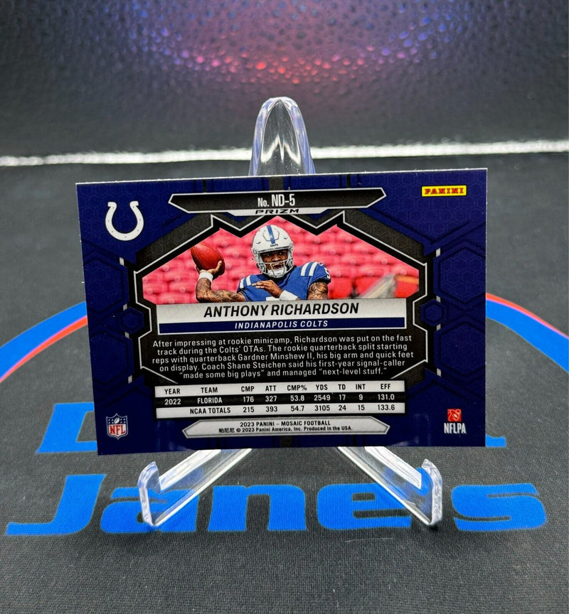 Anthony Richardson - 2023 Mosaic NFL Debut RC Silver Prizm Mosaic