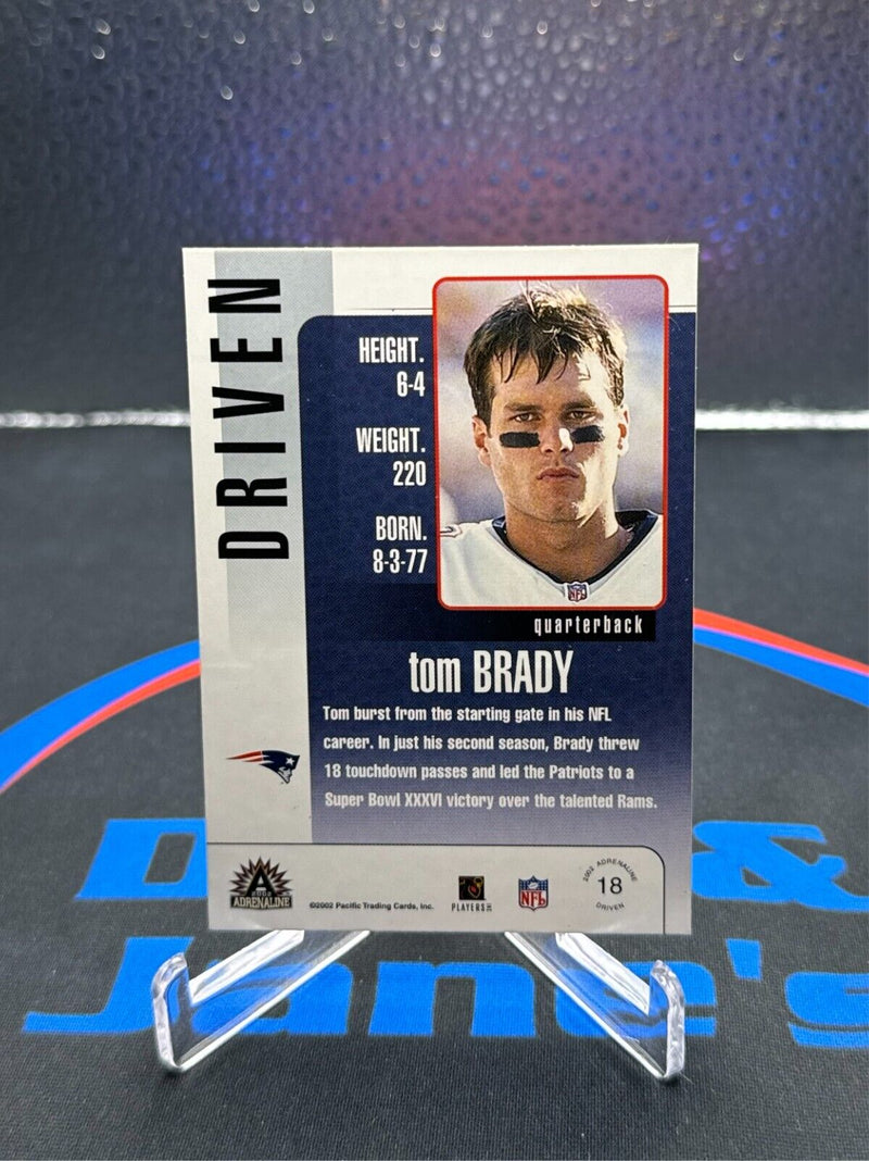 2002 Pacific  Tom Brady Card
