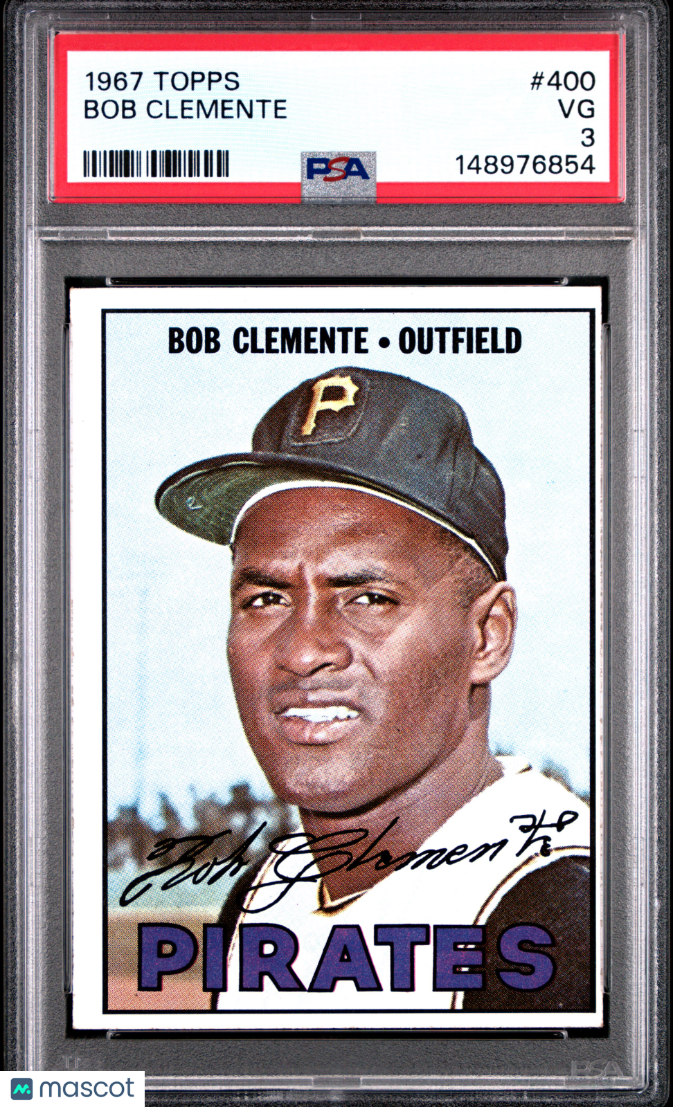 1967 Topps Bob Clemente #400 PSA 3 Pittsburgh Pirates - Graded Sports Cards