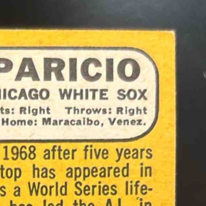 1968 Topps Luis Aparicio #310 Chicago White Sox - Sports Cards