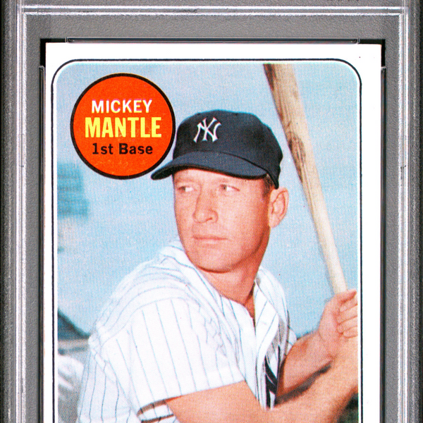 1969 Topps Mickey Mantle Last Name In Yellow HOF #500