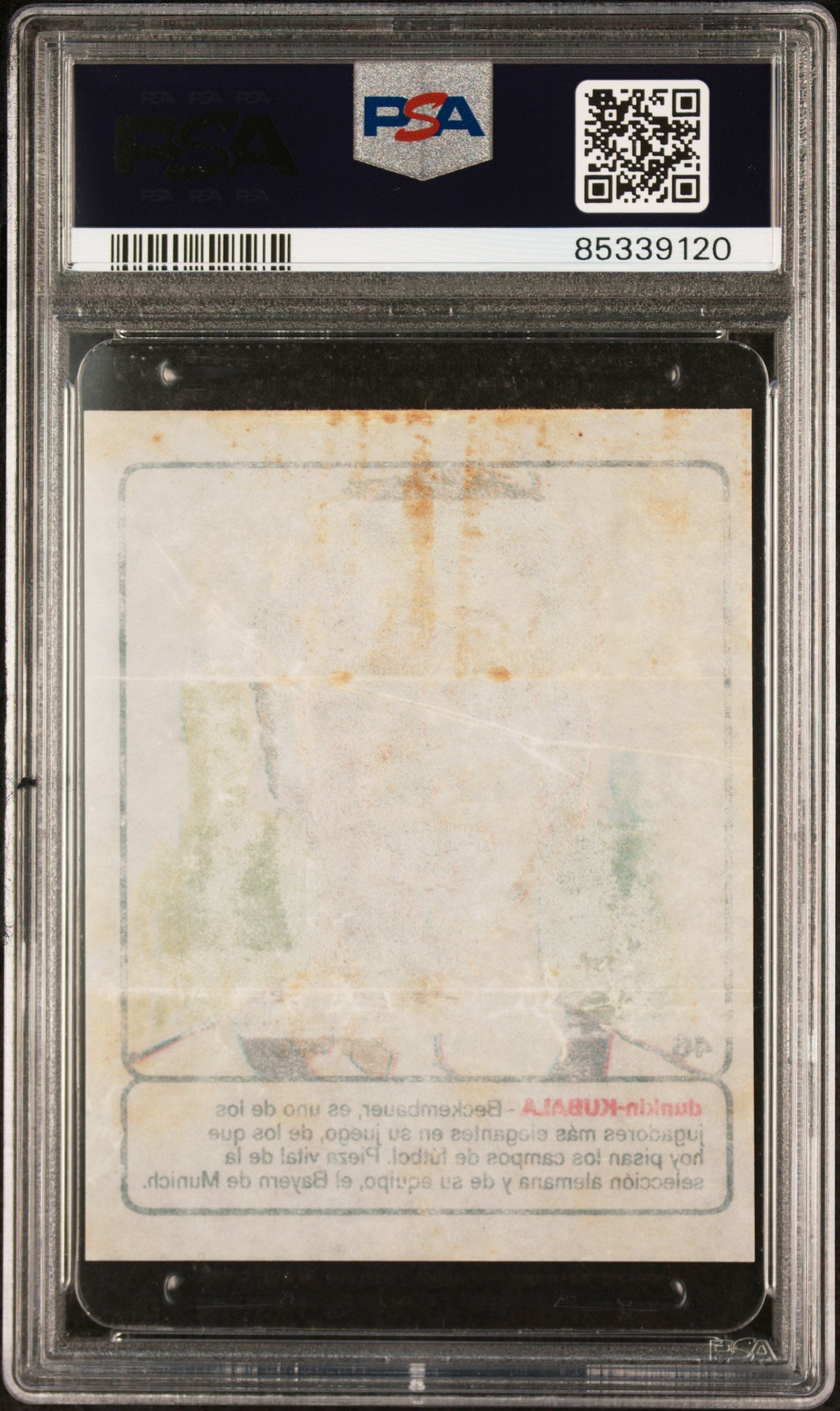 1973 Dunkin / Gallina Blanca Kubala Te Ensena A Jugar Franz Beckenbauer PSA 1 - Graded Sports Cards