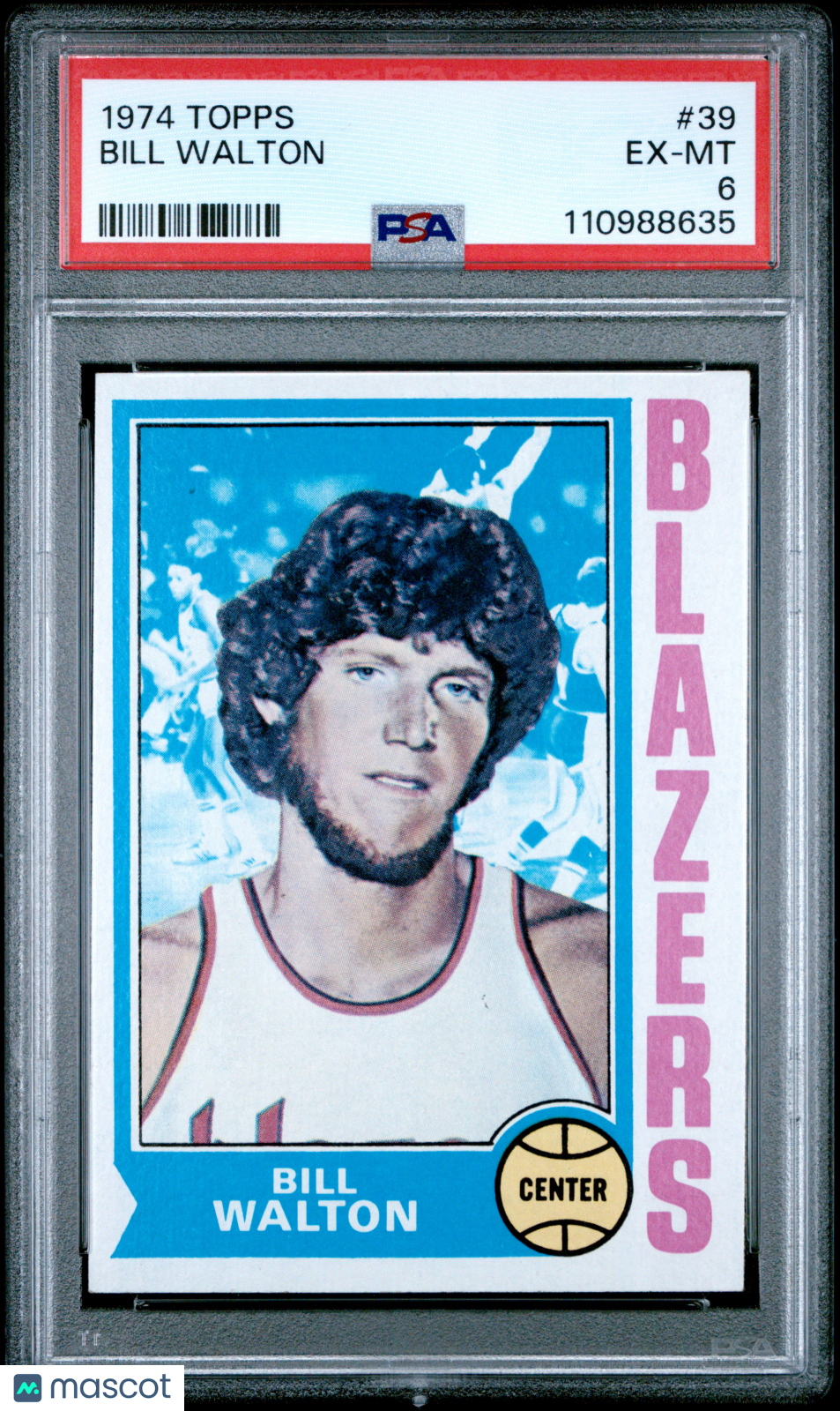 1974 Topps Bill Walton #39 PSA 6 - Graded Sports Cards