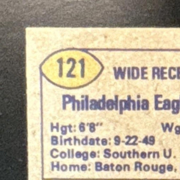 1974 Topps Harold Carmichael #121 RC Philadelphia Eagles - Sports Cards
