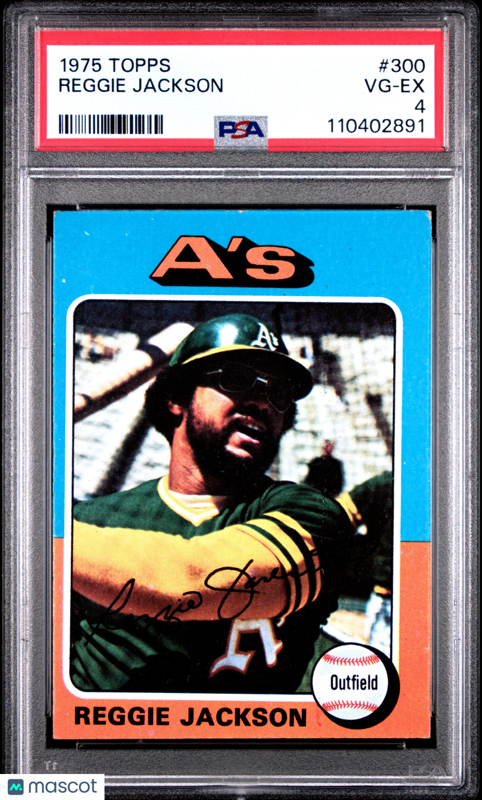 1975 Topps Reggie Jackson #300 PSA 4 Oakland Athletics - Graded Sports Cards